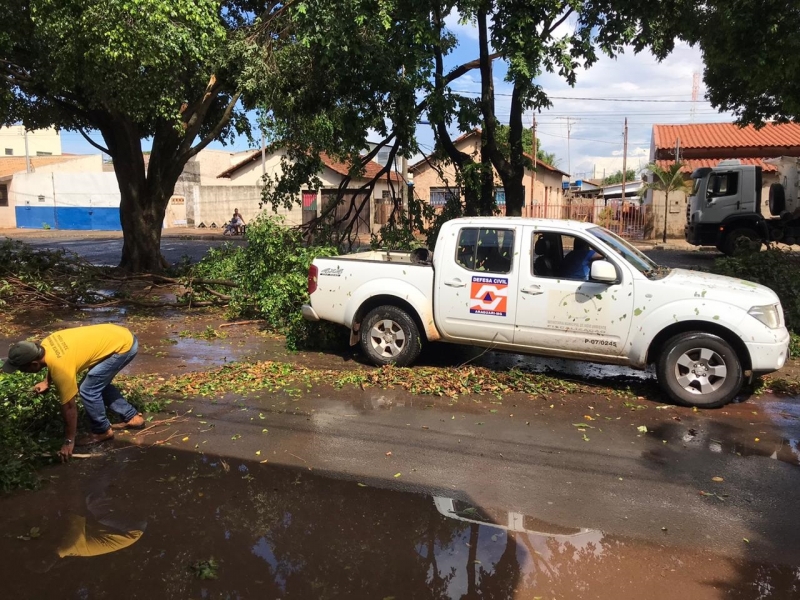 O prefeito Marcos Coelho emitiu determinação aos titulares das pastas de Serviços Urbanos, Obras e Trânsito e Transporte, para que iniciem de imediato um completo diagnóstico abrangendo o setor urbano, suburbano e periférico da cidade do Araguari, a fim de identificar os danos provocados pela forte precipitação pluviométrica ocorrida na tarde desta terça-feira (05) e também os reparos emergenciais necessários.