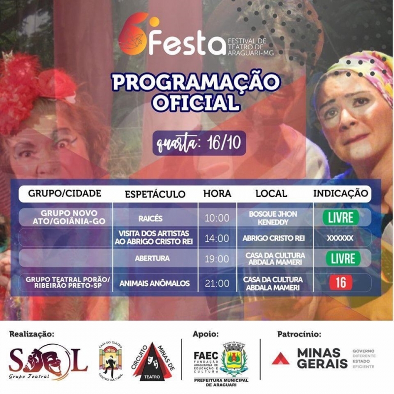 Aconteceu na tarde desta segunda-feira (14), no Gabinete do Prefeito Marcos Coelho com a presença de vários Secretários Municipais, do Vereador Jander Patrocínio, Arley Silvério, Nassim Guerra, Viviane Fernandes, representantes dos municípios de Indianópolis e de Cascalho Rico e dos integrantes do Grupo de Teatro Sol o lançamento do 6º Festival de Teatro de Araguari.