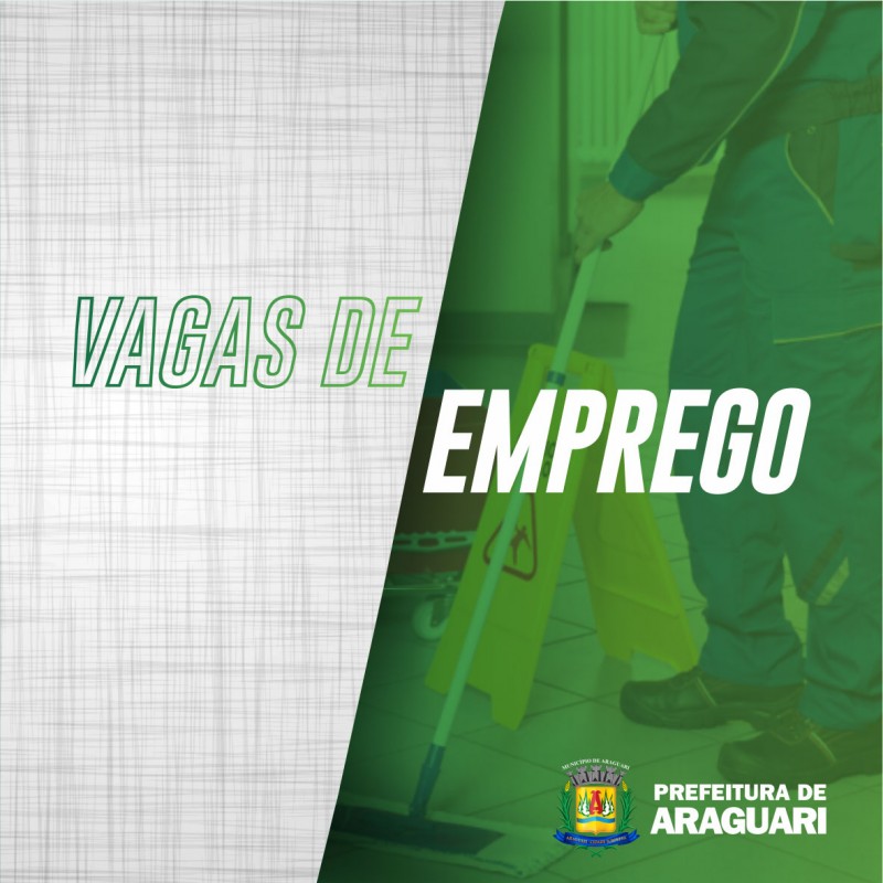 VAGAS DO SINE ARAGUARI – 30/08/2019