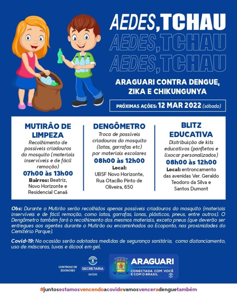 Prefeitura realiza mais um mutirão contra o Aedes aegypti