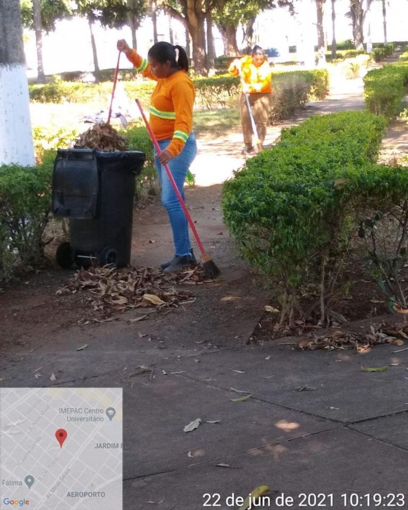 Serviços Urbanos atua em vários setores com a manutenção de praças, ruas, avenidas e bolsões