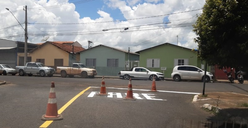 Prefeitura de Araguari continua com as ações de revitalização da sinalização estratigráfica