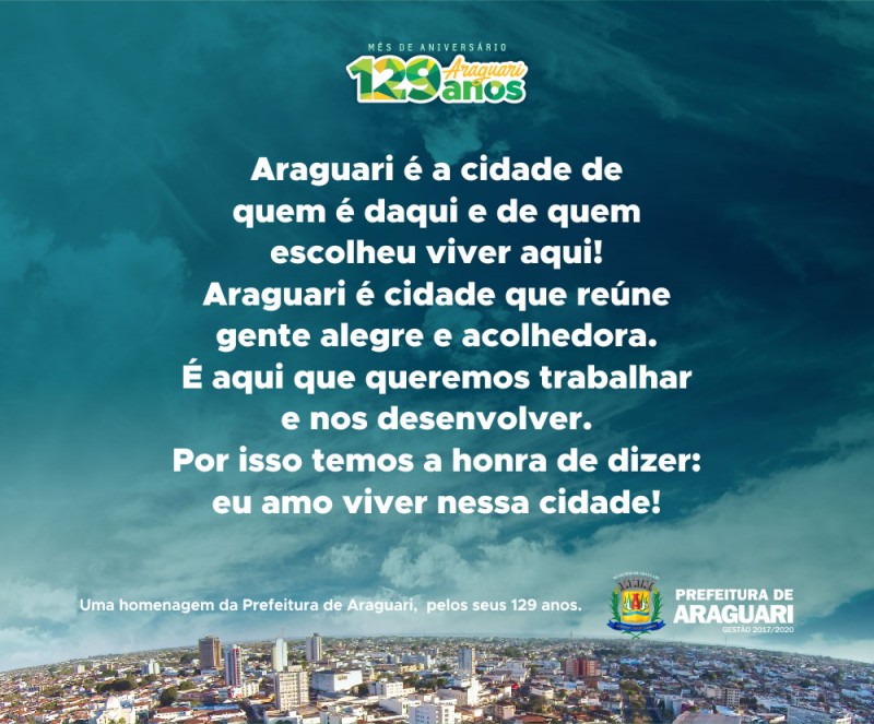 Araguari – 129 anos de desenvolvimento