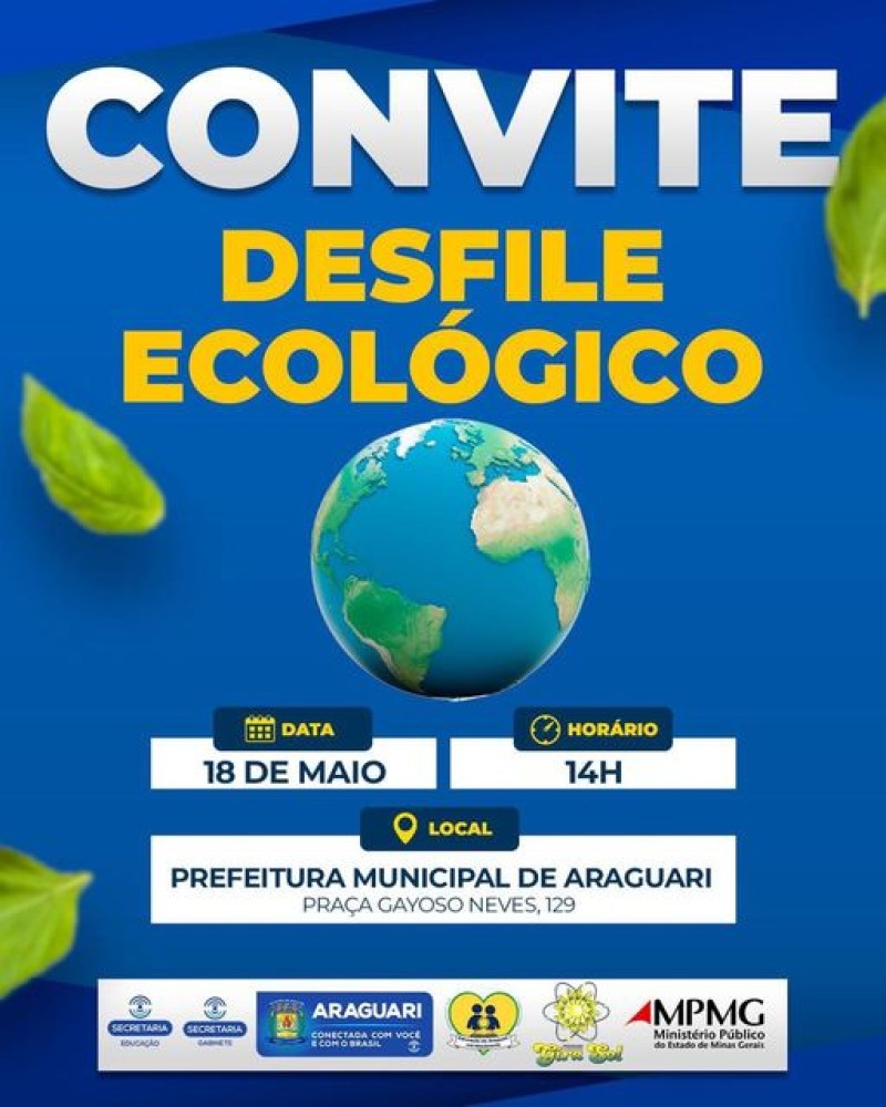Prefeitura de Araguari: Convite 18 de maio, às 14h