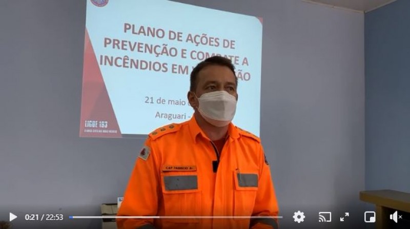 Plano de ações de prevenção e combate a incêndios em vegetação