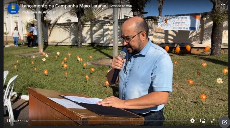 Lançamento da Campanha Maio Laranja