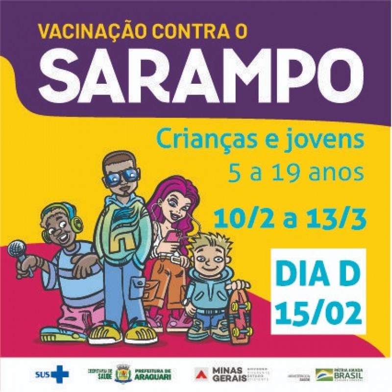 Vacinação contra o Sarampo começa nesta segunda (10)