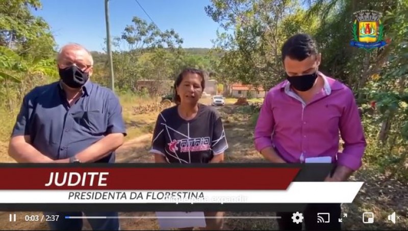 Secretário e vereador visitaram comunidade de Florestina e vistoria limpeza no local