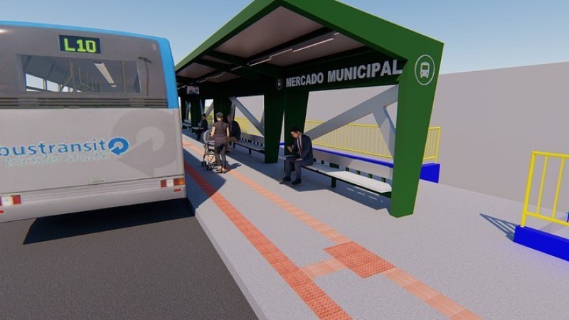 Prefeitura inicia reforma no Ponto de Ônibus do Mercado Municipal