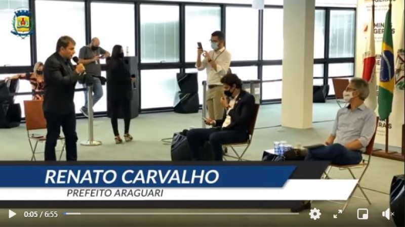 Neste momento, junto com o Governador Romeu Zema e o Deputado Doorgal, discutindo sobre as demandas do município e tratando especialmente da CRISE- COVID atual da nossa cidade.