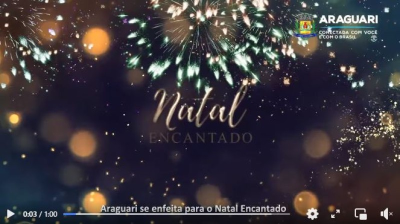 Natal Encantado começa nesta sexta-feira em Araguari