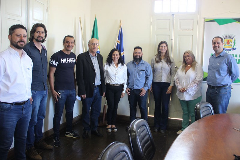 Representantes da VLI Terminal Araguari participam de reunião com o Prefeito Marcos Coelho