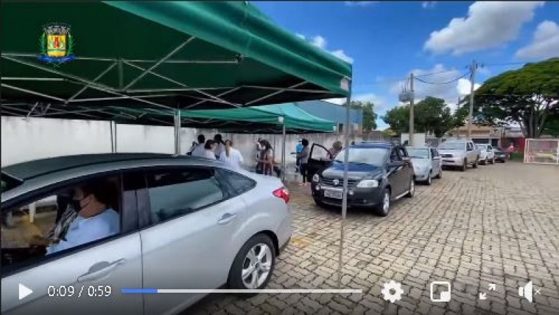 Início as 13h da vacinação dos idosos acima de 87 anos