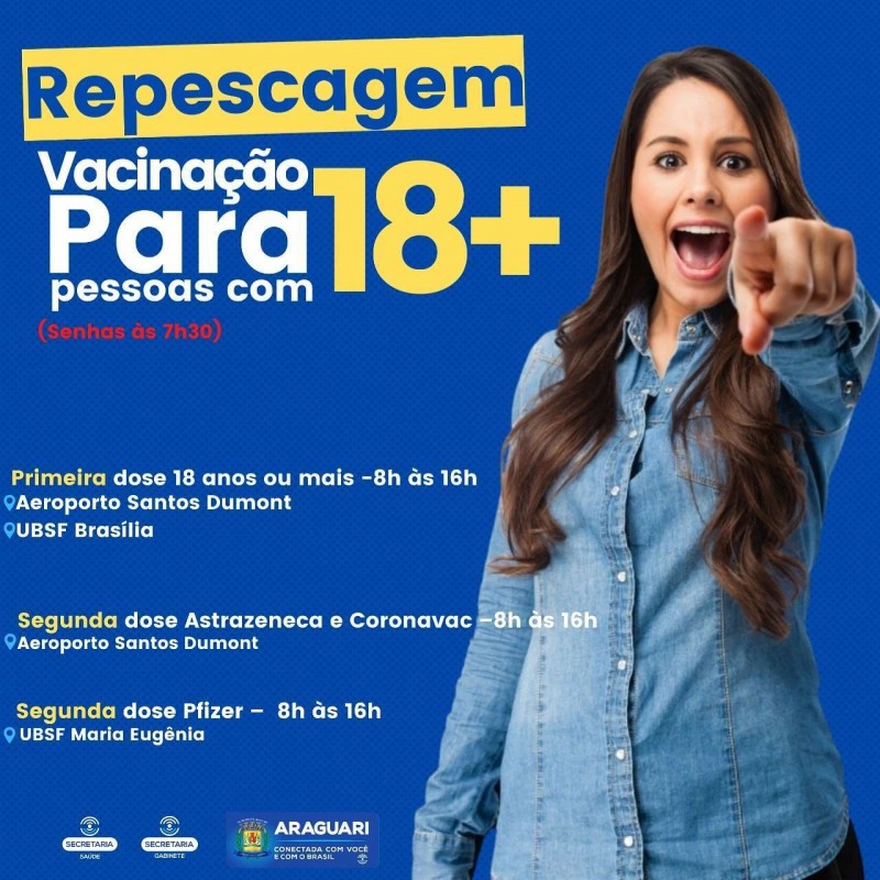 Prefeitura de Araguari promove repescagem de vacinação nesta terça-feira