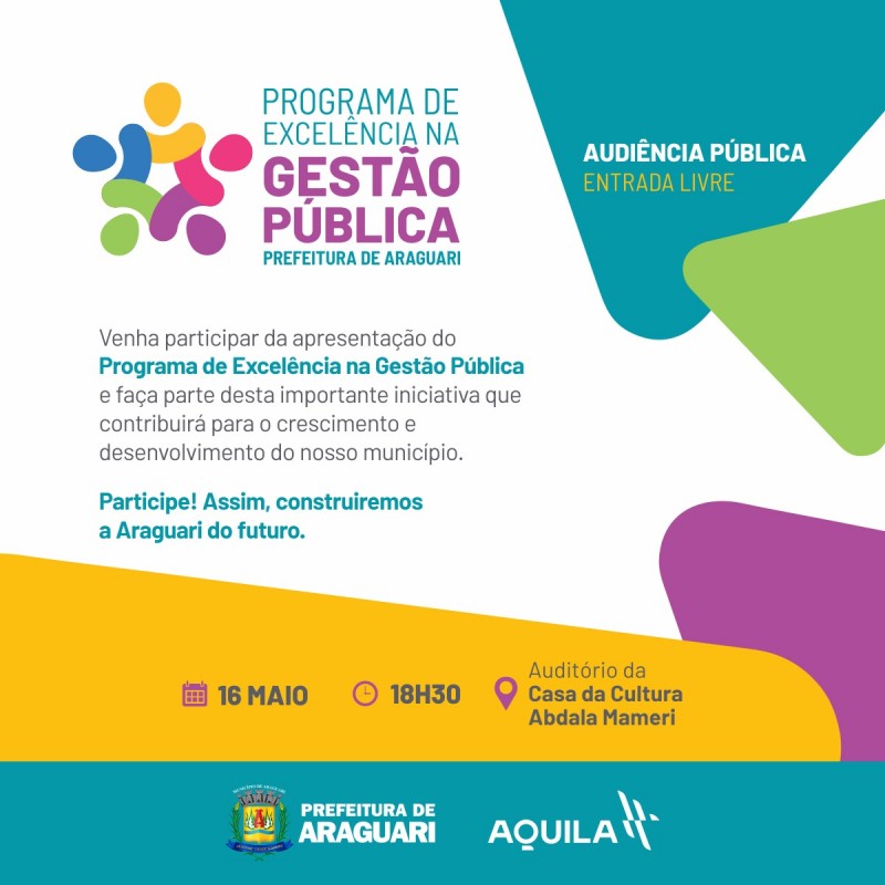 *Prefeitura de Araguari promoverá Audiência Pública para discutir melhorias na gestão pública*