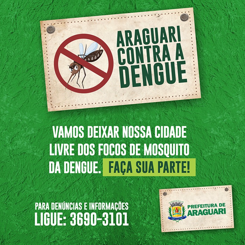 Prefeitura de Araguari intensifica ações contra o Aedes Aegypti