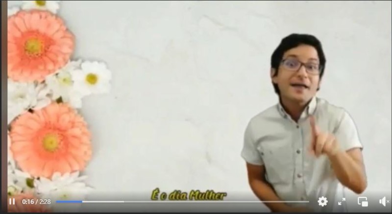 Dia Internacional da Mulher em Libras