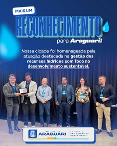 Araguari é homenageada por boas práticas na gestão de recursos hídricos durante encontro da Arisb-MG. Reconhecimento destaca desenvolvimento sustentável e cooperação institucional. Prefeitura reafirma compromisso com qualidade de vida e preservação ambien
