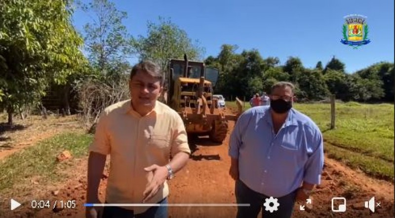 Prefeito Renato Carvalho juntamente com vereador  Postigo, visita zona rural de Araguari na região Santa Maria