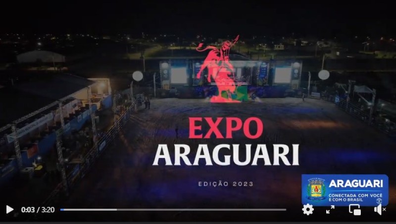 Prefeito Renato Carvalho participa da abertura da Expo Araguari