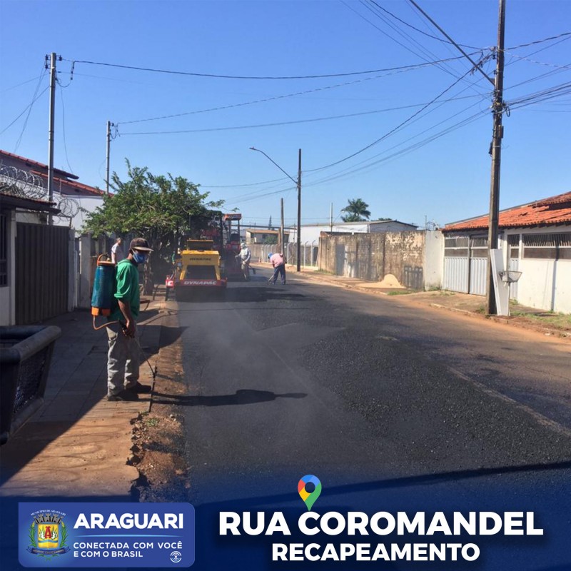 Prefeitura faz RECAPEAMENTO  de via no Bairro AMORIM