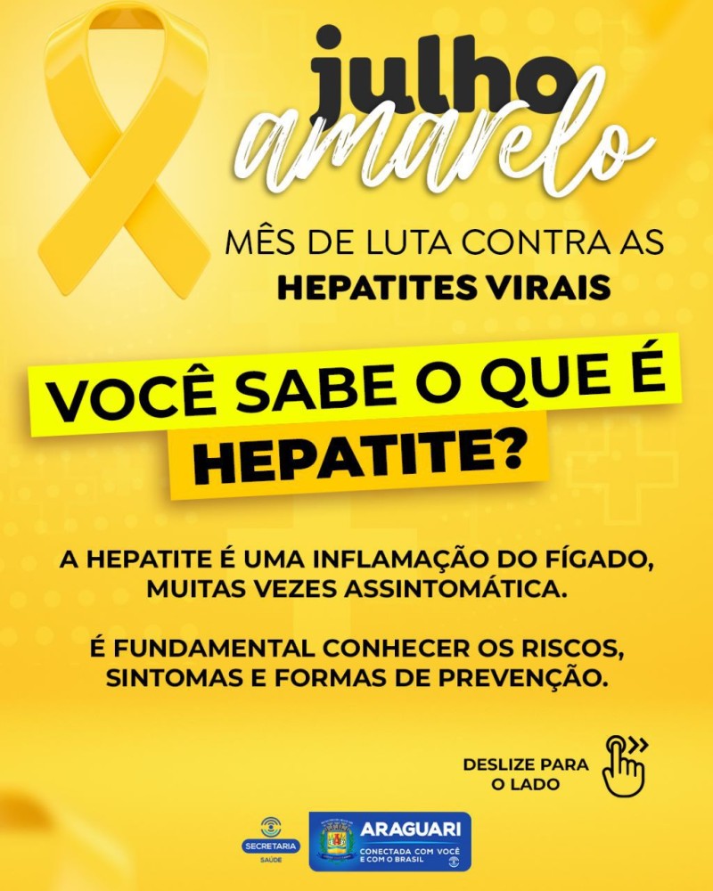 Secretaria de Saúde promove campanha chamando atenção para o “Julho Amarelo” 