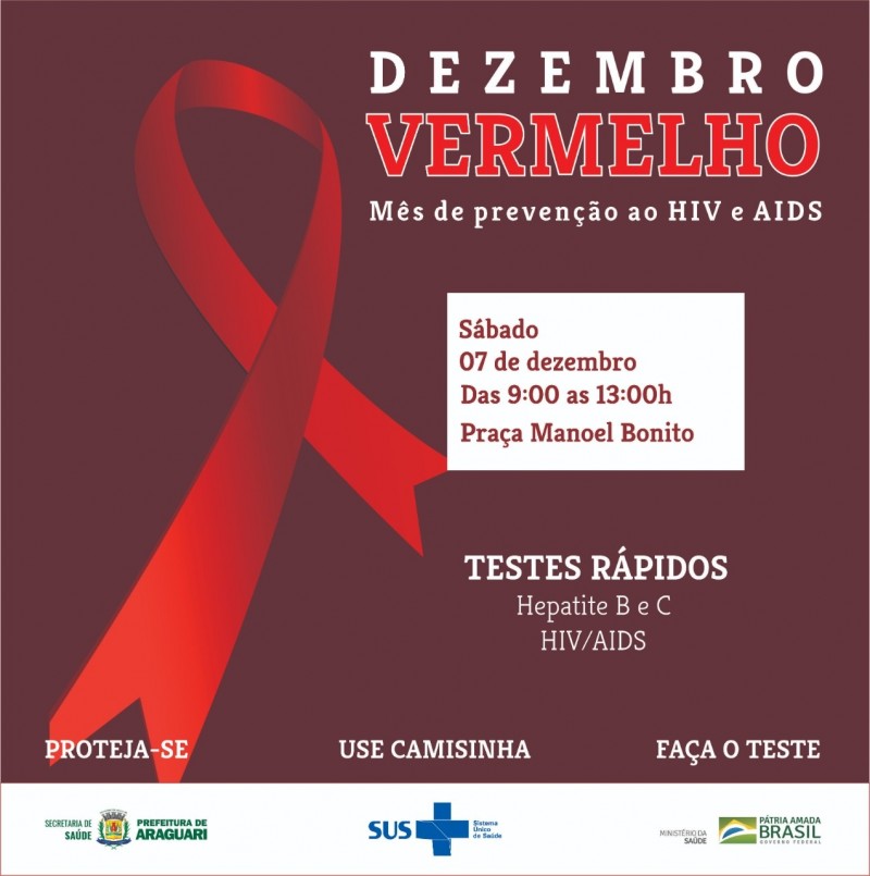 Prefeitura de Araguari realiza evento alusivo ao “Dezembro Vermelho”