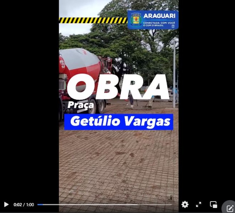 Praça Getúlio Vargas – Mais de R$ 4 milhões de investimento
