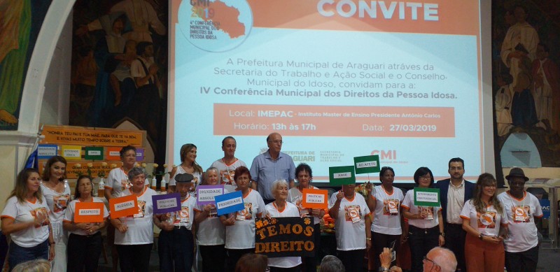 Prefeitura de Araguari promove a 4ª Conferência Municipal dos Direitos da Pessoa Idosa