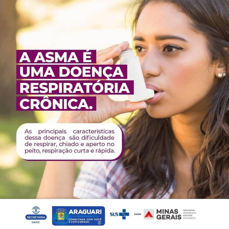 Hoje é o Dia Nacional de Controle da Asma