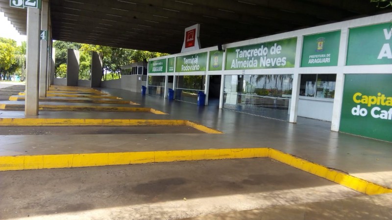 Prefeitura de Araguari suspende atividades no Terminal Rodoviário Tancredo Neves