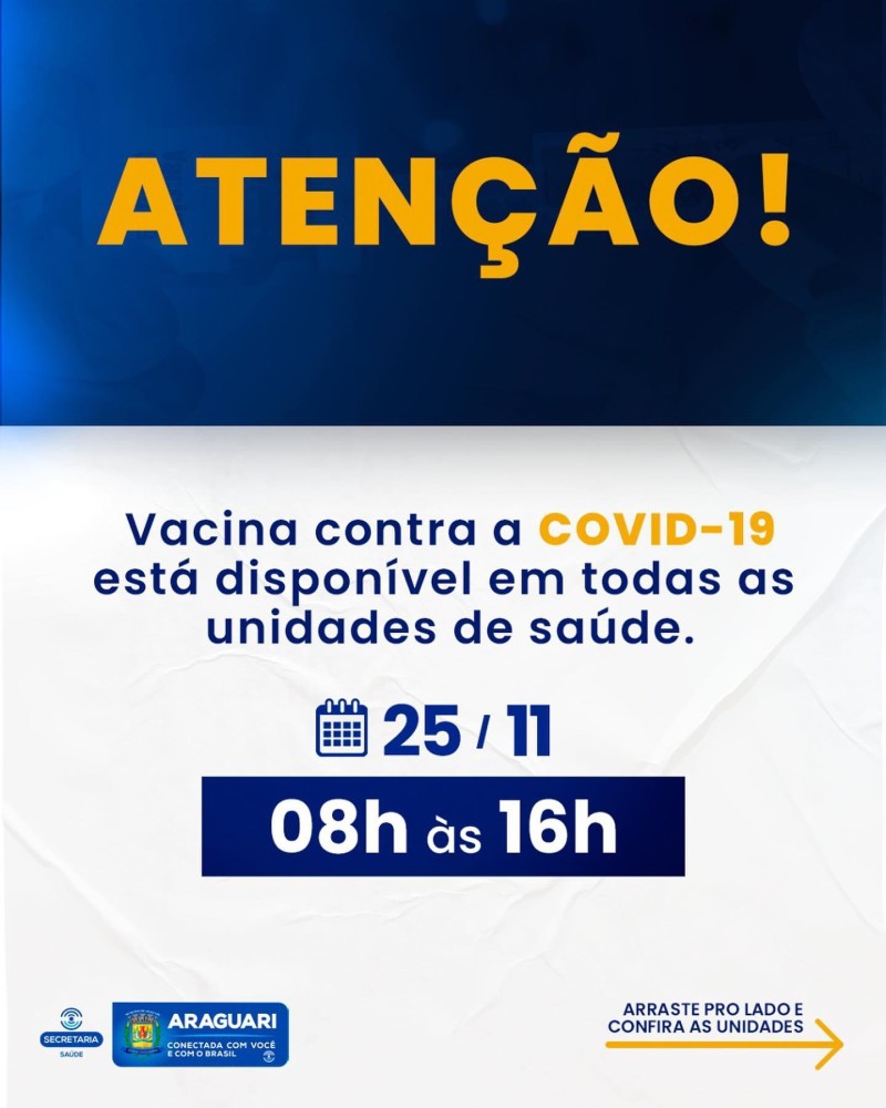 Vacinação COVID-19 – 25 de novembro