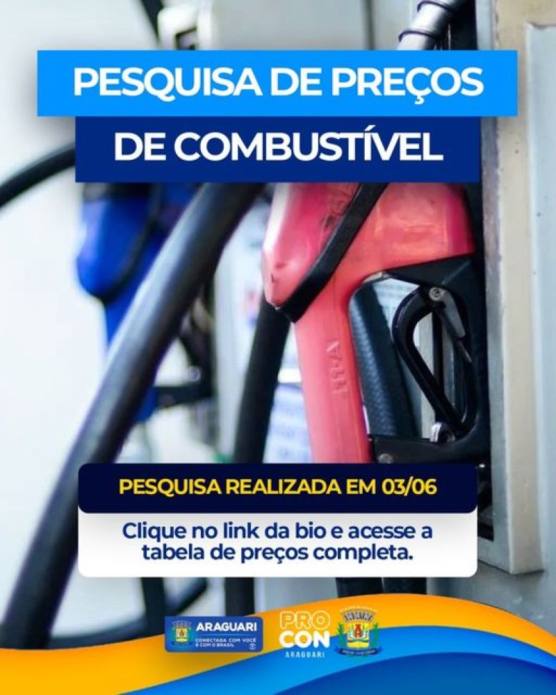 Pesquisa de Preços de Combustível referente ao mês de Junho 2024