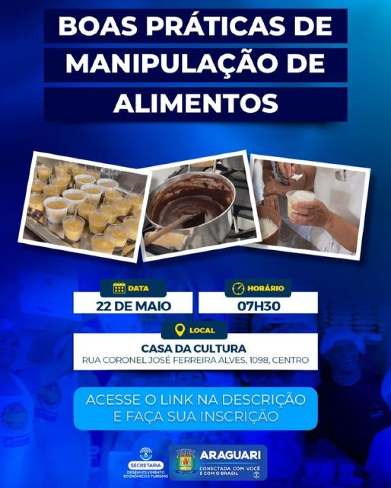Prefeitura de Araguari: Convite dia 22 de maio, às 7h30, na Casa da Cultura.