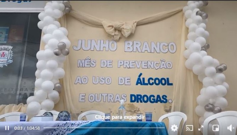 Lançamento da campanha JUNHO BRANCO mês de prevenção ao uso de Álcool e outras Drogas