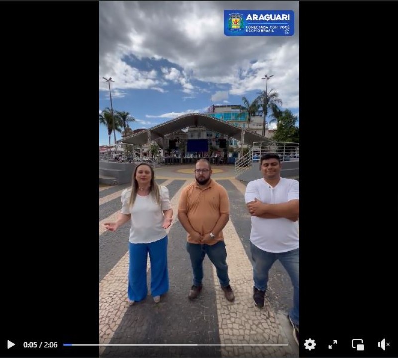 A prefeitura de Araguari deseja a todos, excelentes festas e um ano novo incrível e cheio de realizações. 