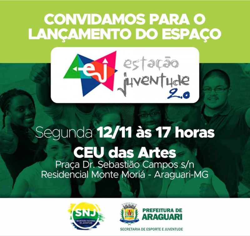 Araguari Fará Lançamento do Programa Estação Juventude