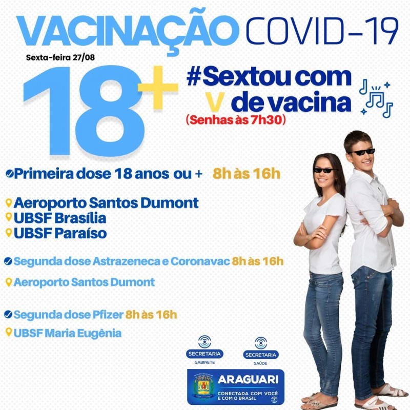 Araguari faz aniversário e presenteia com vacina as pessoas com maior idade