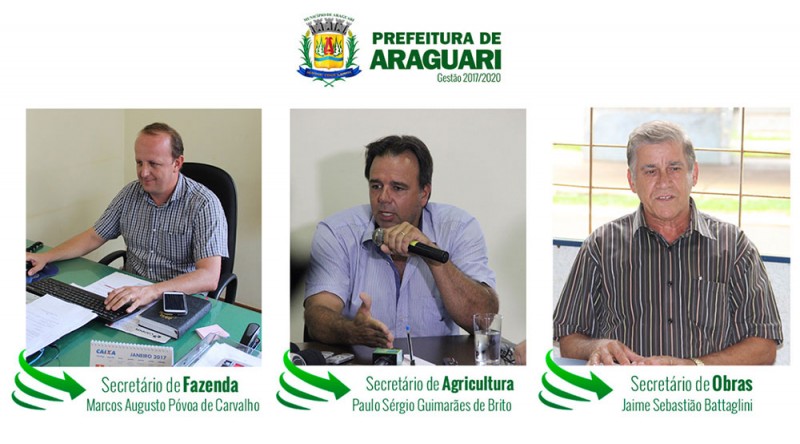 Prefeitura de Araguari passa por mudanças no primeiro escalão