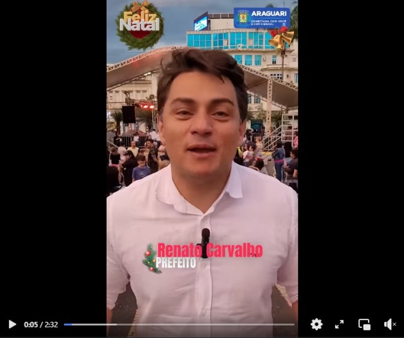Natal Encantado é iniciado com festa em Araguari