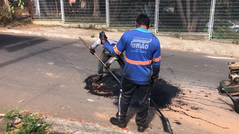 Prefeitura de Araguari informa sobre os serviços da Operação Tapa-buraco