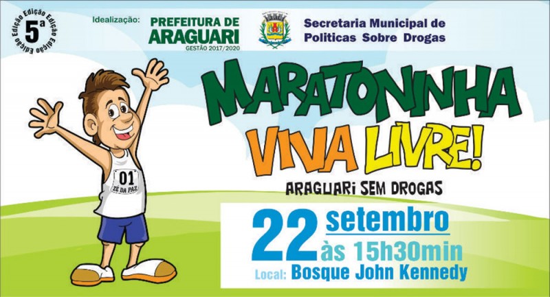 Inscrições para Maratoninha Viva Livre encerram na sexta-feira (21)