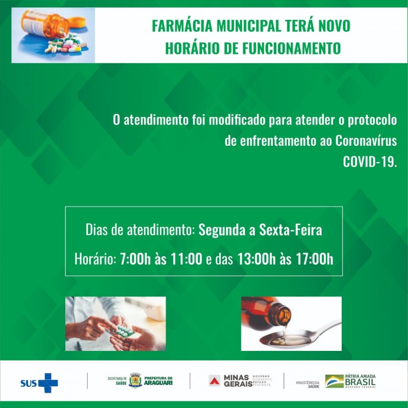 ComunicadoComunicado - Farmácia Municipal