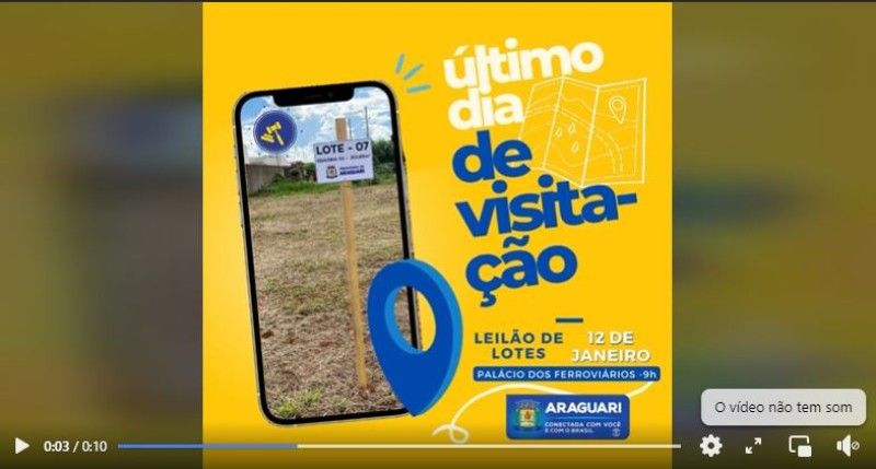 Prefeitura de Araguari promove leilão de imóveis