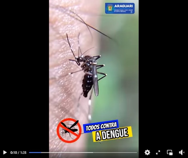 Prefeitura de Araguari faz alerta sobre o perigo da Dengue
