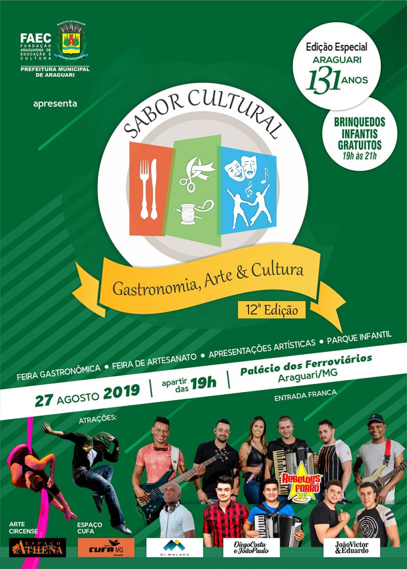 Feira Sabor Cultural terá edição especial em comemoração ao aniversário de Araguari