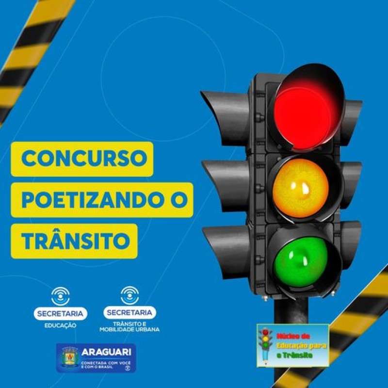 Alunos vencedores do Concurso Poetizando o Trânsito serão premiados no dia 8 de dezembro