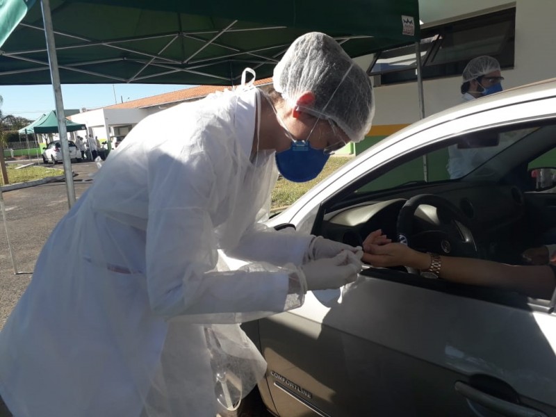 Atividades do drive thru de testagem rápida para COVID – 19 são finalizadas nesta sexta-feira