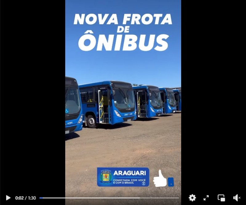 Araguari ganha Nova Frota de Ônibus