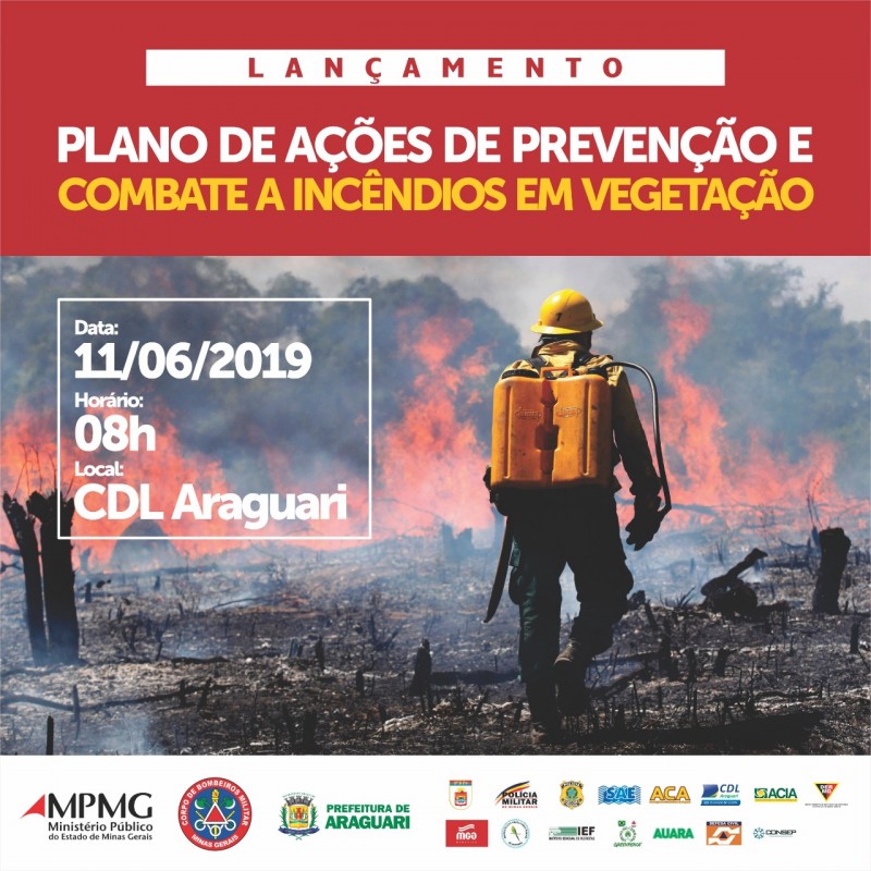 Com apoio da Prefeitura Municipal, Corpo de Bombeiros lançam nesta terça-feira (11), o Plano de Prevenção e combate a Incêndio em Vegetação